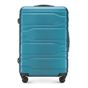 Walizki - Duża walizka z polikarbonu tłoczona - miniaturka - grafika 1