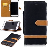 Etui i futerały do telefonów - Etui na telefon komórkowy Apple iPhone 8 Plus Jeans Cover Czarny - miniaturka - grafika 1