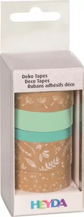 Taśma dekoracyjna, liście niebieskie, 5 sztuk - Wielkanoc - miniaturka - grafika 1