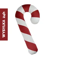 Ozdoby bożonarodzeniowe - Poduszka XMAS wzór XM16 | Czerwona laska cukrowa XXL - miniaturka - grafika 1