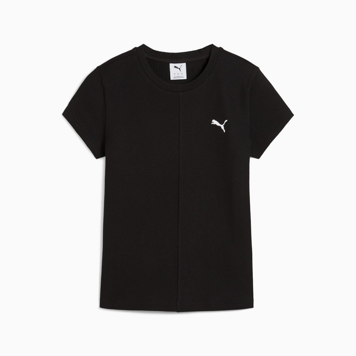 Koszulka damska Puma WARDROBE ESS RIBBED SLIM czarna 62976601 r XL