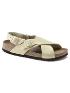 Sandały damskie - Birkenstock Skórzane sandały "Tulum" w kolorze kremowym - miniaturka - grafika 1