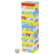 Gry planszowe - Wieża do układania typu Jenga z motywami zwierząt Goki - miniaturka - grafika 1