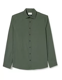 Koszule męskie - bugatti Męska koszula 9150-28701, butelkowa zieleń, normalna - grafika 1