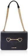 Torebki damskie - Love Moschino Damska torba na ramię Borsa Pu Nero, czarna, 19 x 26 x 9 - miniaturka - grafika 1