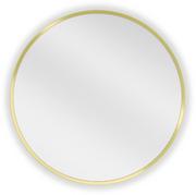 Lustra - Mexen Loft lustro łazienkowe okragłe 40 cm, rama złota - 9850-040-040-000-50 - miniaturka - grafika 1