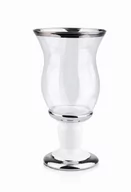 Świeczniki - SK ŚWIECZNIK CERAMICZNY SREBRNY RITA MONDEX HTRD9769 emix - miniaturka - grafika 1