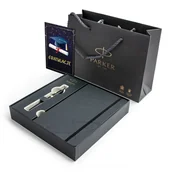 Zestawy piśmiennicze - Zestaw pióro Parker Sonnet pudełko z notesem Prezent na zakończenie szkoły - miniaturka - grafika 1