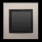 Klawisze i ramki - Ramka pojedyncza metalowa satynowa noc SIMON 54 DRN1/81 KONTAKT-SIMON - miniaturka - grafika 1