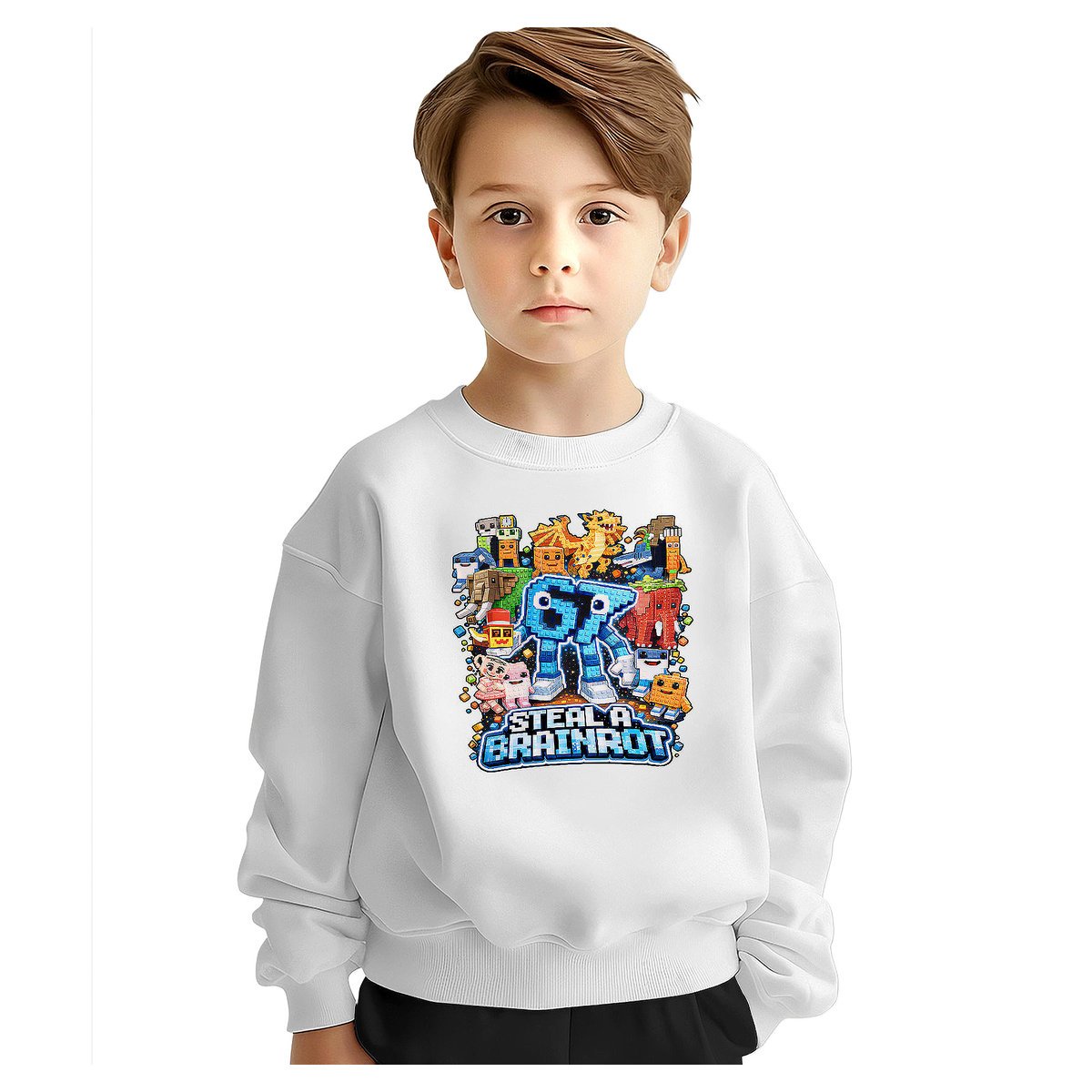 BLUZA DZIECIĘCA 67 SIX SEVEN VIRAL BRAINROT 146-152 DLA CHŁOPCA DZIEWCZYNKI