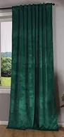 Zasłony - Gardinenbox Milano 20357 zasłona zaciemniająca, aksamitna, nieprzejrzysta, na szelkach, tunelowa, taśma do prasowania, możliwość skrócenia, zielona, 1 szt, wys. x szer. 280 x 135 cm - miniaturka - grafika 1