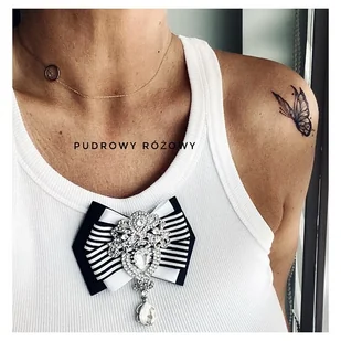 Brosza z koronkowym kryształem NEW - Broszki Brosza z koronkowym kryształem NEW - Broszki - miniaturka - grafika 1