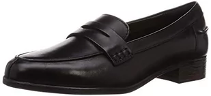 Clarks Damskie kapcie Hamble Loafer, Czarny Black Leather, 39 eu - Kapcie damskie - miniaturka - grafika 1