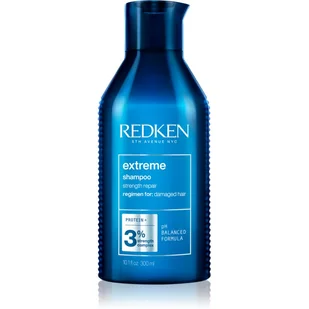 Redken Extreme szampon, szampon pielęgnacyjny do włosów zniszczonych, głębokie oczyszczanie z ceramidami, łagodnie i wzmacnia końcówki, zapobiega łamaniu się włosów, 300 ml E3460700 - Szampony do włosów - miniaturka - grafika 1