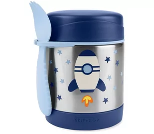 Skip Hop - Termopojemnik na żywność z łyżeczką/widelcem SPARK STYLE 325 ml kosmiczna rakieta - Pojemniki kuchenne - miniaturka - grafika 1