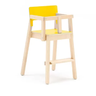 #en Chair Love 50 birch. Seatheight 50 cm. Seat and backrest yellow laminat - Podnóżki, podpórki, podkładki - miniaturka - grafika 1