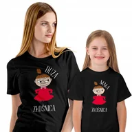 Koszulki i topy damskie - Zestaw Koszulka dla Mamy i Dziecka Duża Mała Złośnica Prezent Dzień Mamy - miniaturka - grafika 1