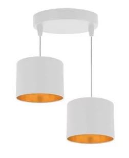 Candellux Atlanta lampa wisząca 2-punktowa biała 32-00675 - Lampy sufitowe - miniaturka - grafika 1