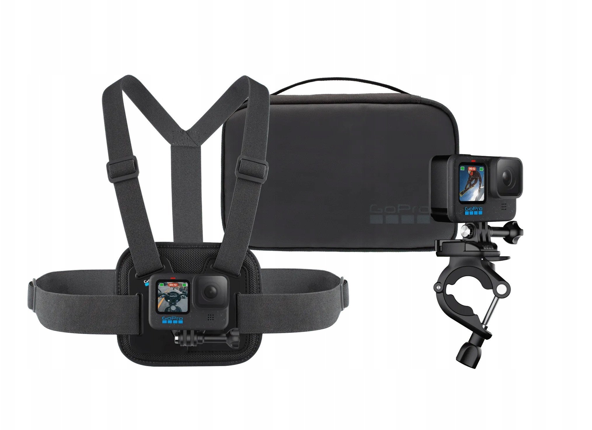 GOPRO SPORTS KIT CHESTY + HANDLEBAR MOUNT + CAMERA CASE