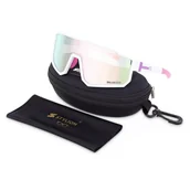Okulary sportowe - Sportowe okulary przeciwsłoneczne z polaryzacją i filtrem UV400 POL-468A white/pink - miniaturka - grafika 1