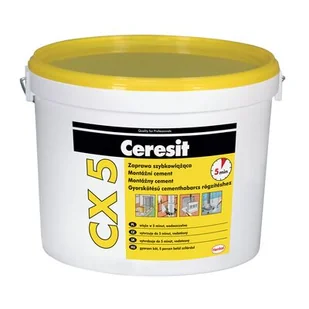 Zaprawa szybkowiążąca CX5 wiadro 5 kg Ceresit - Zaprawy budowlane - miniaturka - grafika 1