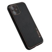 Etui i futerały do telefonów - Beline Beline Etui Leather Case iPhone 12 Pro czarny/black - miniaturka - grafika 1