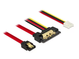 Delock Kabel SATA III 22Pin > 7Pin + 4Pin Floppy 30cm 85234 - Kable komputerowe i do monitorów - miniaturka - grafika 1