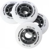 Akcesoria do skatingu - Nils EXTREME PU 72x24 82A BIAŁE MATOWE KÓŁKA (4 szt.) EXTREME - miniaturka - grafika 1