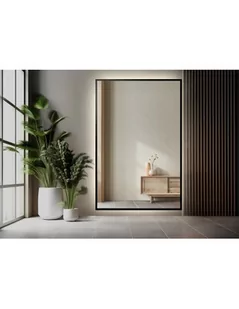 Lustro w czarnej ramie z podświetleniem - 1503 LED- kolor ramy do wyboru, Wymiary: 50x150 - Lustra Lustro w czarnej ramie z podświetleniem - 1503 LED- kolor ramy do wyboru, Wymiary: 50x150 - Lustra - miniaturka - grafika 1