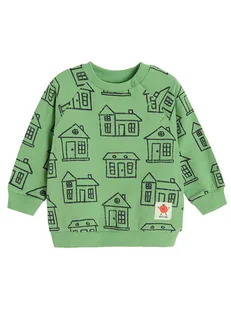 COOL CLUB Bluza w kolorze zielonym - Bluzy i sweterki niemowlęce - miniaturka - grafika 1