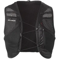 Kurtki i kamizelki sportowe męskie - Kamizelka do biegania Salomon Active Skin 8 No Flasks Rozmiar: L / Kolor: czarny/biały - miniaturka - grafika 1