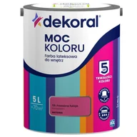 Farby wewnętrzne - Dekoral Farba lateksowa do wnętrz MOC KOLORU Powabna fuksja 5 l - miniaturka - grafika 1