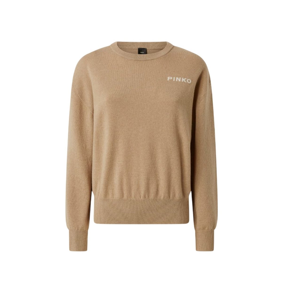 maglie donna pinko - martinica maglia blend ws - cammello