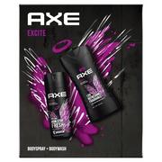 Zestawy kosmetyków męskich - Axe X MASS - Zestaw Excite (Body Spray 150ml + Żel pod prysznic 250ml) - miniaturka - grafika 1