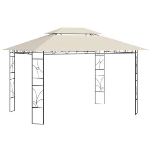 vidaXL Altana, 4x3x2,7 m, kremowa, 160 g/m! 313915 - Altany ogrodowe - miniaturka - grafika 1