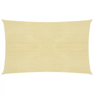 vidaXL Żagiel przeciwsłoneczny, 160 g/m, beżowy, 2x4,5 m, HDPE vidaXL - Parasole ogrodowe - miniaturka - grafika 1