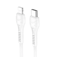 Kable USB - HOCO kabel Typ C do iPhone Lightning 8-pin PD 27W Cool X37 1m biały - miniaturka - grafika 1