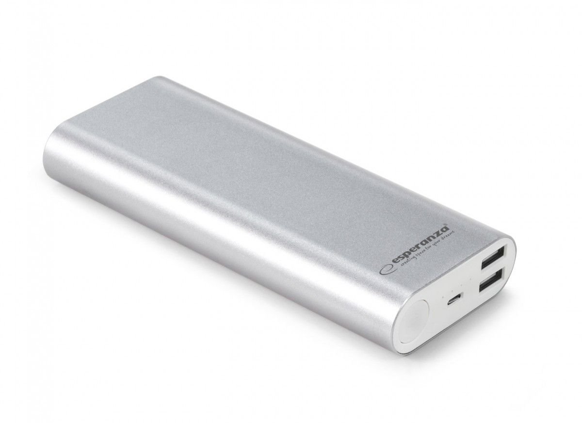 Esperanza Proton 10000 mAh Srebrny EMP113S