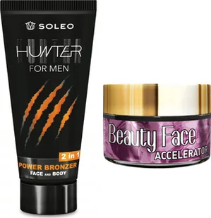 Soleo Soleo Hunter Bronzer + Słoiczek Beauty Face - Balsamy i kremy do opalania - miniaturka - grafika 1