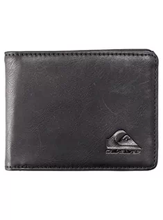 Portfele - Quiksilver Męski Slim Rays akcesoria podróżne Bi-Fold portfel, czarny, L, czarny, l - grafika 1