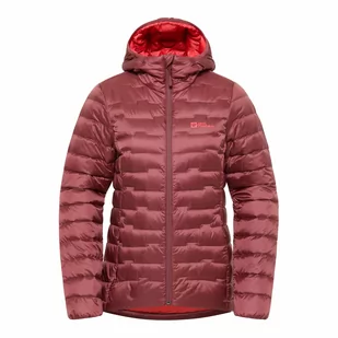 Damska kurtka puchowa Jack Wolfskin PASSAMANI DOWN HOODY W red ochre - S - Kurtki damskie - miniaturka - grafika 1