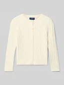 Swetry dla dziewczynek - Kurtka o kroju regular fit z imitacji dzianiny model ‘Banded’ - miniaturka - grafika 1