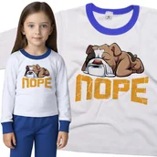 Piżamy dla dziewczynek - Piżama dziecięca Leniwy Buldog Angielski Foch 86/92 - VoloDonum - miniaturka - grafika 1