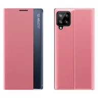 Etui i futerały do telefonów - Hurtel Sleep Case Smart Cover pokrowiec etui z klapką typu Samsung Galaxy A22 4G różowy - miniaturka - grafika 1