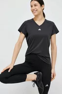Koszulki sportowe damskie - adidas Performance t-shirt treningowy Training Essentials kolor czarny - miniaturka - grafika 1