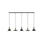 Lampy sufitowe - Nowodvorski Lampa wisząca do salonu GU10 10W HERMANOS V wys. 130cm czarny 8032 - miniaturka - grafika 1