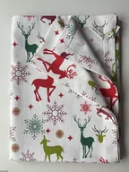 Obrusy i serwetki - Sylwestrowy bawełniany obrus plamoodporny Jeleni - miniaturka - grafika 1