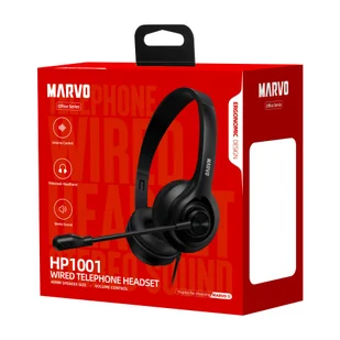 Marvo HP1001 czarne - Słuchawki - miniaturka - grafika 3
