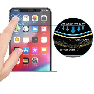 SZKŁO HYBRYDOWE HOFI HYBRID GLASS IPHONE 11 BLACK - Szkła hartowane na telefon - miniaturka - grafika 2
