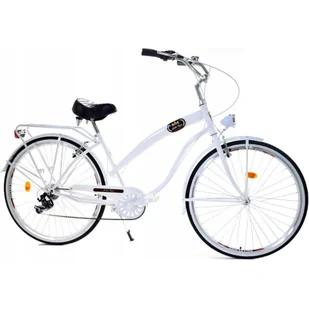 Rower Beach Cruiser Dallas Cruiser Lady 28 cali 7spd GE - biały - Rowery - miniaturka - grafika 1